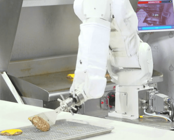 burger flipping robot Gorilla ROI