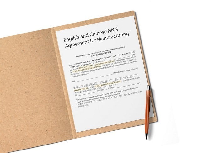 How to protect your FBA business from China and copycats – Part 2 3 chinese english nnn agreement template