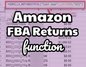 Load Amazon FBA returns and refunds data into sheets