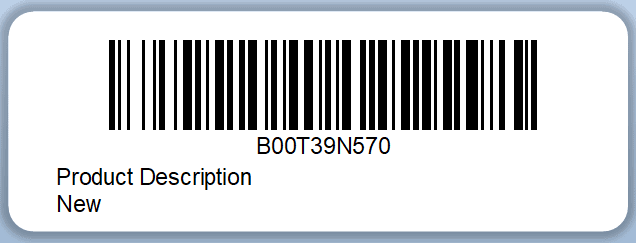FNSKU barcode label for Amazon