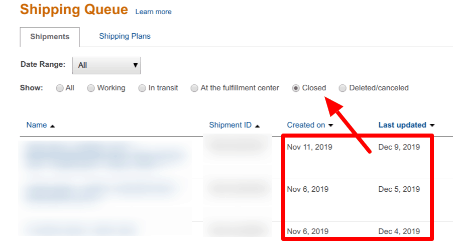 how to see items missing from inbound