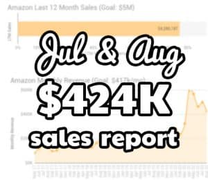 July August 2020 sales update