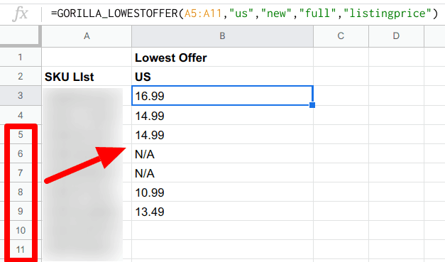 display lowest offer automatically