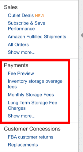 fba payment fee previews